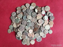 Római érmék, tisztítatlan, 210 darab