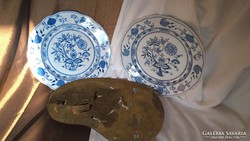Porcelán tányérok, Zsolnay, Meisseni, illetve réz bonbonier