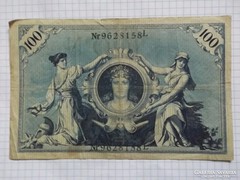 Szép 100 Márka Németország, 1908 "L" !! 
