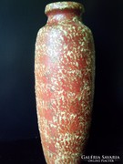 Retró nagy méretű kerámia padlóváza Tófej váza 39 cm