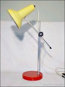 Retro sárga - piros asztali lámpa 