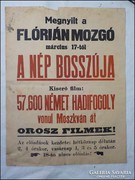 Flórián Mozgó plakát , Nép bosszúja 57.600 Német hadifogoly