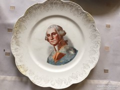 George Washington képpel Crescent porcelán tányér (30)