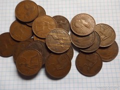 20 darab Szép Angol 1 Penny 1910-1967 !!  