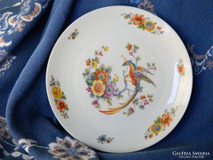 Antik Thomas nagyméretű, paradicsom madaras porcelán tányér, dísztányér