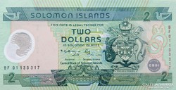 Salamon-szigetek 2 Dollár 2001 UNC POLYMER