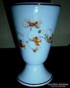 Limoges francia porcelán orhidea motívummal kehely