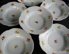 18 db-os Zsolnay porcelán tányér készlet étkészlet