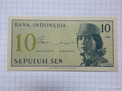  Nagyon szép 10 Sen Indonézia 1964 !!