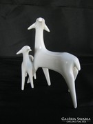 RITKA art deco Drasche porcelán fehér bárány