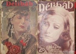 6 régi Délibáb Színházi Magazin stb. Garbo, Jávor, Mezey