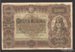 5000 korona 1920.  RITKA!!!