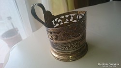 Orosz 875 ös ezüst pohár tartó 
