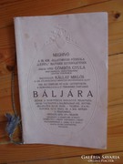 Báli meghívó 1934-ből Magyar Kir.Állatorvosi Főiskola