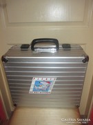 Retro&Vintage repülős fém bőrönd,koffer.36x30x16cm .