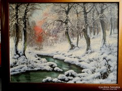 Téli Erdő festmény eladó