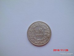 1/2 svájci frank ezüst 1921 R! Gyönyörű tartásban!