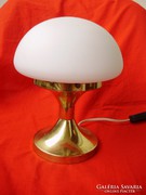 Gombafejes Art Deco réz asztali lámpa