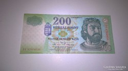 200 Forint,2007-es FC, ropogós bankjegy! !