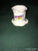 Herendi viktória mintás porcelán mini gyertyatartó 1941
