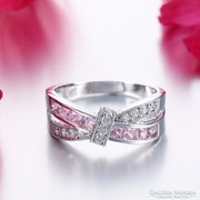 Pink gemstone ring size 9 (59) NEW!