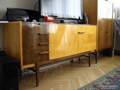 LEÁRAZÁS! CSEHSZLOVÁK RETRO 'UP ZÁVODY' SIDEBOARD KOMÓD #074