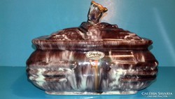 Ajándék ötlet, Art Deco JASBA kerámia bonbonier kínáló ékszeres doboz