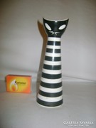 Zsolnay art deco macska váza - pajzspecsétes