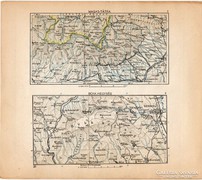 Mini térképek 1929, Magas - Tátra és Bükk - hegység térkép