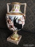Mitikus serleg - antik Herendi - Óherendi, Capodi monte stílusú hibátlan porcelán
