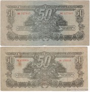 50 Pengő 1944 - Eltérő méret és nyomat