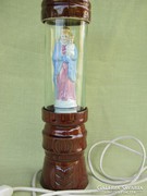 Retro kerámia lámpa Szűz Mária a kisdeddel