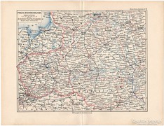 Lengyelország és Nyugat - Oroszország térkép 1892, német