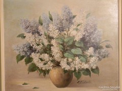 Masterpiece from Germany: flower still life - oil painting