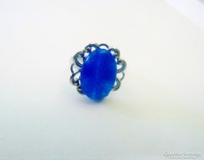 Szép kék zafír gyűrű