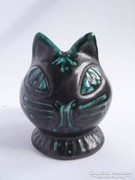 Retro iparművész macska kaspó kerámia cica váza