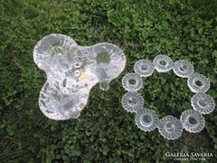 Kosta Boda gyertyatartók k.üvegből, tervezője Ulrica Hydman 