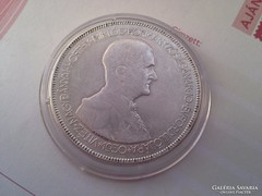 1930 Horthy ezüst 5 pengő szép,gyengén hajas kapszulában II.