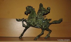Youan Ching tábornok dao karddal - bronz szobor