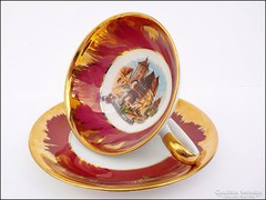 Gyűjteményes Bavaria Lorenz aranyozott csésze 
