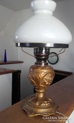 Búrás asztali  lámpa -majolika