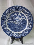 Old connery Casle kék-fehér porcelán  angol tányér 23 cm.