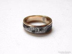 R! Arany,vas Pro Patria 1914 gyűrű.