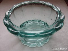 Antik bieder zöld üvegtálka