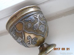 13-16 sz.MAMLUK BIRODALMI-perzsa-iszlám-ezüstberakásos-kávés pohár tartó (1)