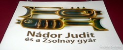 Zsolnay, Nádor Judit kiállítás katalógus