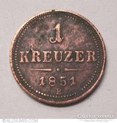 1851 1 Kreuzer B