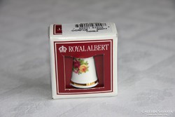 Porcelán gyűszű - Royal Albert Old Country Roses