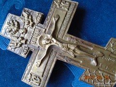 17-19 sz bronz orosz pravoszláv kereszt