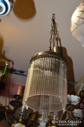 Felújított üvegpálcás függő lámpa
